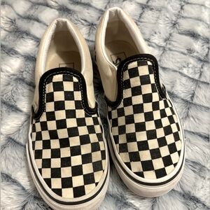 Vans Low Checkered Skate Sneaker- Kids